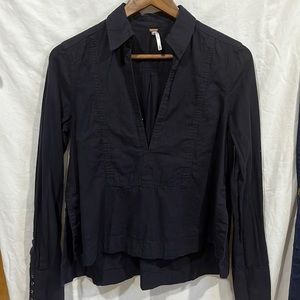 Free People linen/cotton blouse size XS